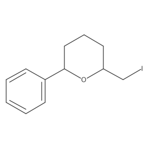 (2S,6R)-2-(Iodomethyl)-6-phenyltetrahydro-2H-pyran结构式