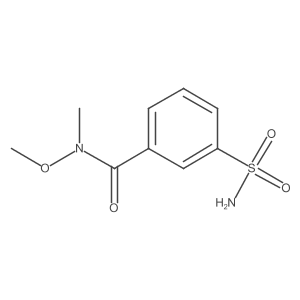n-Methoxy-n-methyl-3-aminosulfonylbenzamide结构式