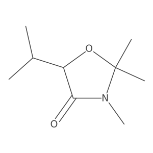 (S)-5-Isopropyl-2,2,3-trimethyloxazolidin-4-one Structure