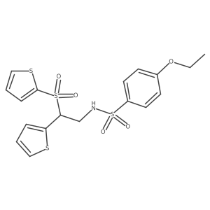 4-ethoxy-N-[2-(2-thienyl)-2-(2-thienylsulfonyl)ethyl]benzenesulfonamide结构式