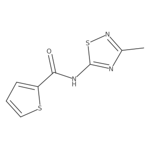 N-(3-methyl-1,2,4-thiadiazol-5-yl)thiophene-2-carboxamide结构式