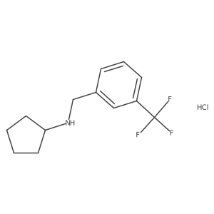 N-(3-(Trifluoromethyl)benzyl)cyclopentanamine hydrochloride Structure
