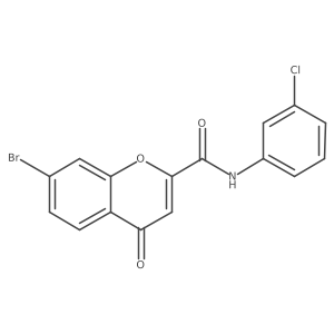 7-bromo-N-(3-chlorophenyl)-4-oxo-4H-chromene-2-carboxamide Structure
