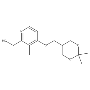 (4-((2,2-Dimethyl-1,3-dioxan-5-yl)methoxy)-3-methylpyridin-2-yl)methanol结构式
