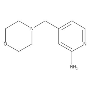 4-(4-morpholinylmethyl)-2-Pyridinamine结构式