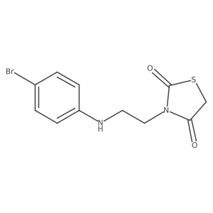 3-{2-[(4-Bromophenyl)amino]ethyl}-1,3-thiazolidine-2,4-dione Structure