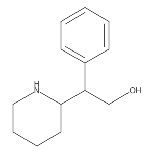 2-Phenyl-2-(piperidin-2-yl)ethan-1-ol结构式