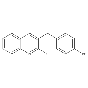 3-[(4-Bromophenyl)methyl]-2-chloroquinoline Structure