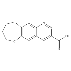 7H,8H,9H-[1,4]dioxepino[2,3-g]cinnoline-3-carboxylic acid Structure