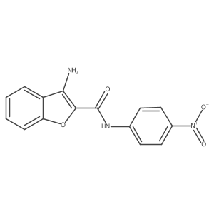 3-amino-N-(4-nitrophenyl)-1-benzofuran-2-carboxamide Structure
