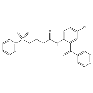 N-(2-benzoyl-4-chlorophenyl)-4-(phenylsulfonyl)butanamide Structure