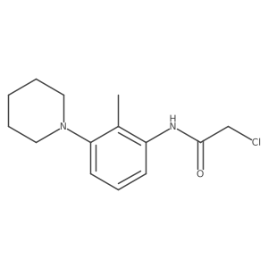2-Chloro-N-[2-methyl-3-(1-piperidinyl)phenyl]acetamide结构式