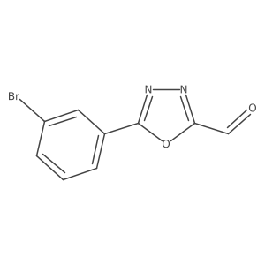 5-(3-Bromophenyl)-1,3,4-oxadiazole-2-carbaldehyde Structure