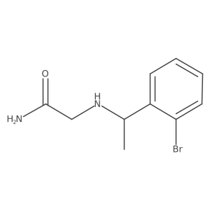 2-{[1-(2-Bromophenyl)ethyl]amino}acetamide结构式