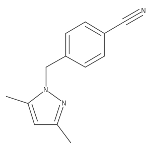 4-((3,5-Dimethyl-1H-pyrazol-1-yl)methyl)benzonitrile Structure