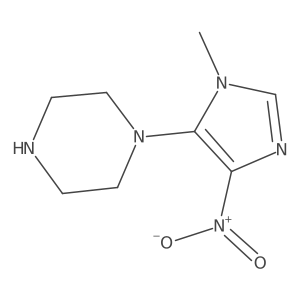 1-(1-methyl-4-nitro-1H-imidazol-5-yl)piperazine Structure