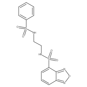 N-{2-[(phenylsulfonyl)amino]ethyl}-2,1,3-benzoxadiazole-4-sulfonamide结构式