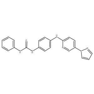 1-(4-((6-(1H-pyrazol-1-yl)pyridazin-3-yl)amino)phenyl)-3-phenylurea Structure