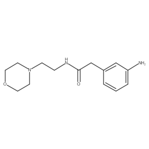 2-(3-aminophenyl)-N-(2-morpholin-4-ylethyl)acetamide结构式