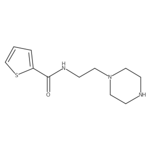 N-[2-(piperazin-1-yl)ethyl]thiophene-2-carboxamide Structure