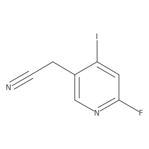 2-Fluoro-4-iodopyridine-5-acetonitrile Structure