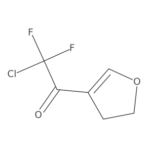 2-Chloro-1-(4,5-dihydrofuran-3-yl)-2,2-difluoroethan-1-one结构式