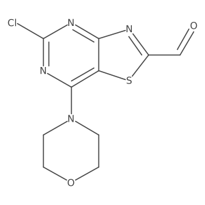 5-Chloro-7-morpholinothiazolo[4,5-d]pyrimidine-2-carbaldehyde结构式