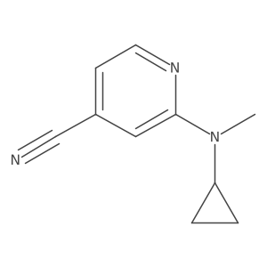 4-Pyridinecarbonitrile, 2-(cyclopropylmethylamino)- Structure