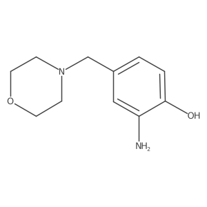 2-Amino-4-(morpholin-4-ylmethyl)phenol Structure