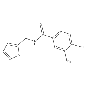 3-Amino-4-chloro-N-(2-thienylmethyl)benzamide结构式
