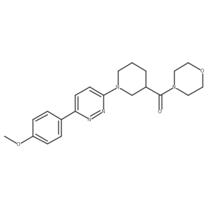 4-{1-[6-(4-Methoxyphenyl)pyridazin-3-yl]piperidine-3-carbonyl}morpholine结构式
