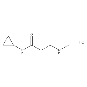 N-cyclopropyl-3-(methylamino)propanamide hydrochloride Structure