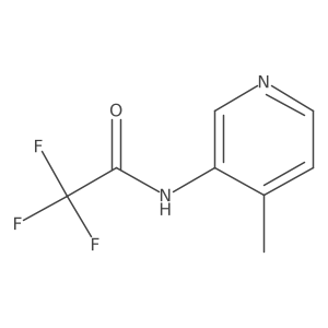2,2,2-trifluoro-N-(4-methylpyridin-3-yl)acetamide结构式