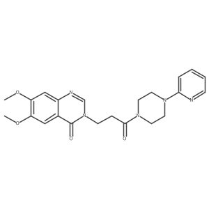 6,7-dimethoxy-3-{3-oxo-3-[4-(pyridin-2-yl)piperazin-1-yl]propyl}quinazolin-4(3H)-one Structure