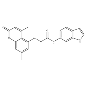 2-[(4,7-dimethyl-2-oxo-2H-chromen-5-yl)oxy]-N-(1H-indol-6-yl)acetamide Structure
