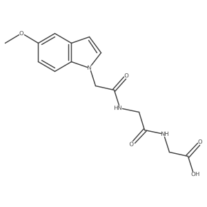 N-[(5-methoxy-1H-indol-1-yl)acetyl]glycylglycine Structure