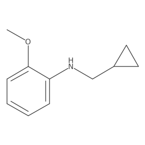 N-(cyclopropylmethyl)-2-methoxyaniline Structure