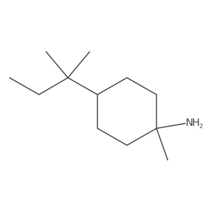 1-Methyl-4-(2-methylbutan-2-yl)cyclohexan-1-amine结构式