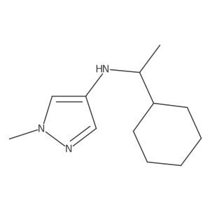 N-(1-Cyclohexylethyl)-1-methyl-1H-pyrazol-4-amine Structure