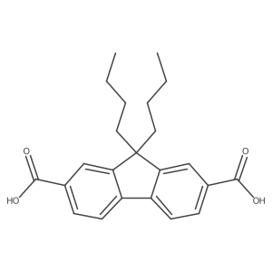 9,9-Dibutyl-9H-fluorene-2,7-dicarboxylic acid Structure