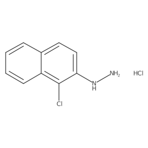 (1-Chloronaphthalen-2-yl)hydrazine hydrochloride结构式