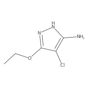 4-Chloro-5-ethoxy-1H-pyrazol-3-amine结构式