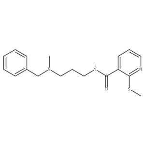 N-{3-[benzyl(methyl)amino]propyl}-2-(methylsulfanyl)pyridine-3-carboxamide结构式