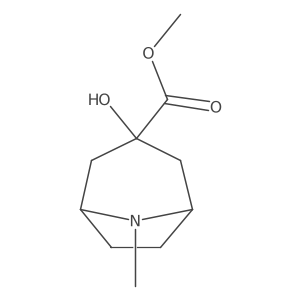 Methyl 3-hydroxy-8-methyl-8-azabicyclo[3.2.1]octane-3-carboxylate Structure