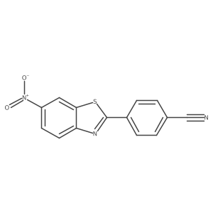 4-(6-Nitro-2-benzothiazolyl)benzonitrile结构式