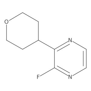 2-fluoro-3-(Tetrahydro-2H-pyran-4-yl)pyrazine Structure
