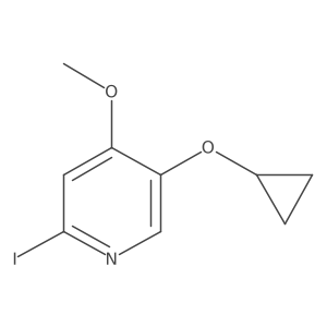 5-Cyclopropoxy-2-iodo-4-methoxypyridine Structure