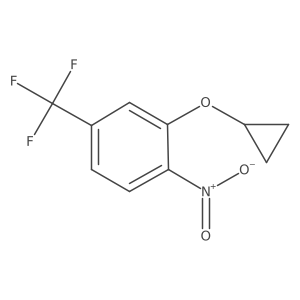 2-Cyclopropoxy-1-nitro-4-(trifluoromethyl)benzene结构式