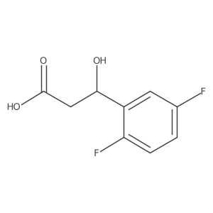 3-(2,5-Difluorophenyl)-3-hydroxypropanoic acid Structure