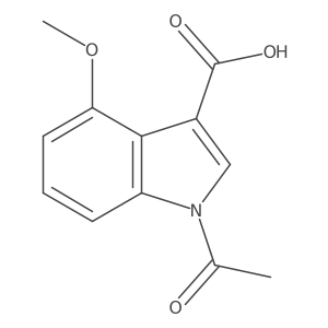 1H-Indole-3-carboxylic acid, 1-acetyl-4-methoxy-结构式